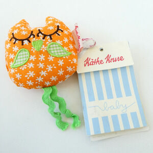 NEW Käthe Kruse Shaking Owl Plush Toy Germany with Tag Stuffed Animal